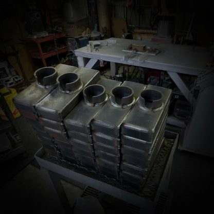 lock boxes on table after welding
